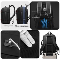 Mochila para Portátil de Negocios para Hombre 2026, Gran Capacidad, Expandible, con Puerto de Carga USB