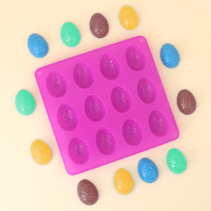 Moule en silicone <span class=keywords><strong>pour</strong></span> décoration d'<span class=keywords><strong>Halloween</strong></span> et de Pâques, moule en forme de <span class=keywords><strong>yaourt</strong></span> violet - Product Image 1