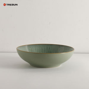 Juego de Vajilla de Cerámica con Esmalte Reactivo, Resistente al Calor, Apto para Microondas, Estilo Lujoso y Creativo, Hecho a Mano, Irregular - Product Image 2