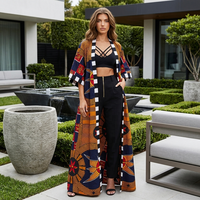Nouvelle robe longue décontractée bohème grande taille à manches longues avec imprimé floral
