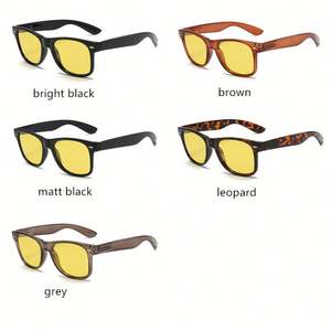 Gafas de Sol Polarizadas con Lentes Amarillas para Conducir de Noche, Protección UV400, Montura Cuadrada, Gafas de Visión Nocturna para Hombre y Mujer, Venta al Por Mayor - Product Image 5