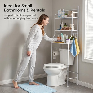 Estante de Almacenamiento Multicapa para Baño, Ahorra Espacio, 3 Niveles, para Colocar Sobre la <span class=keywords><strong>Lavadora</strong></span> o el Inodoro - Product Image 5