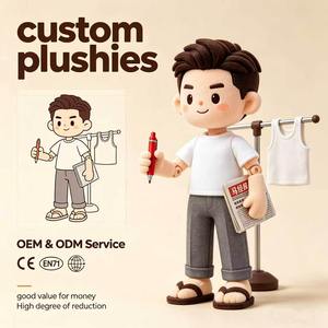 Muñeco de Peluche Personalizado con Temática de Artista, Juguete de Peluche Creativo con Personaje de Pintor, Muñeco de Algodón Suave con Pincel, Regalo para Coleccionistas - Product Image 1