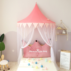 Maibeibi nordique enfants lit tente de jeu intérieur rose princesse jouer maison bébé filles berceau auvent filet enfants <span class=keywords><strong>chambre</strong></span> décor - Product Image 2
