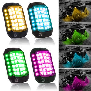 Lentille 3D ROCK Light LED Lumière de châssis de voiture RVB APP + Télécommande Lumière d'ambiance de voiture Lumière de châssis de véhicule tout-terrain - Product Image 2