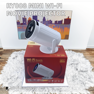 Ry008 <span class=keywords><strong>Mini</strong></span> LED Movie Chiếu Rạp Hát Tại Nhà USB/Wifi Không Dây USB Máy Chiếu Cho Điện Thoại Màn Hình Phản Chiếu Pocket Rạp Chiếu Phim Gia Đình - Product Image 2