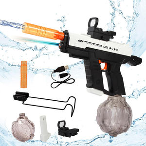 Pistola ad acqua elettrica per bambini 3-in-1 <span class=keywords><strong>Uzi</strong></span> Dual-Mode azionata a mano con giocattolo elettronico in plastica leggera - Product Image 1