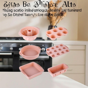 Nhà và nhà bếp bánh ngọt bakeware bánh muffin cupcake bánh mì khuôn bánh công cụ <span class=keywords><strong>Baking</strong></span> Pan Silicone khuôn bánh đặt cho nhà bếp 6 cái - Product Image 2