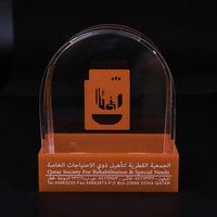 Boîte de dons transparente en acrylique personnalisée avec serrure, conteneur sécurisé pour suggestions et vote, idéale pour la collecte de fonds