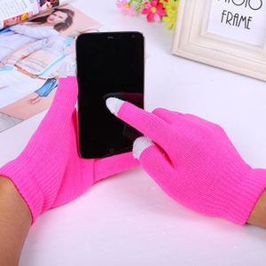 ถุงมือถักหน้าหนาวแบบสัมผัสหน้าจอสำหรับผู้หญิง ถุงมือแฟชั่นกันลมอุ่นสบาย พร้อมโลโก้สั่งทำ สำหรับของขวัญส่งเสริมการขายกลางแจ้ง - Product Image 2