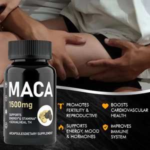 <span class=keywords><strong>Maca</strong></span> Man kapsul daya Herbal organik suplemen nutrisi meningkatkan kekuatan otot energi dan kesehatan seksual 60 buah Kapsul - Product Image 6