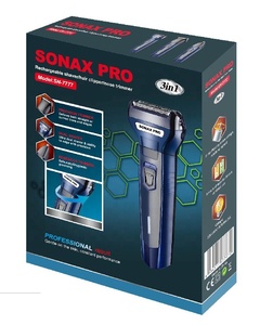 Caliente-venta SONAX PRO 7777 3IN1 recargable cara las orejas y la nariz con los hombres máquina de afeitar eléctrica - Product Image 4