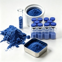 99% Kemurnian GHK-Cu Copper Tripeptide-1 Bubuk Peptida Tembaga Biru Bahan Baku Kosmetik CAS 89030-95-5 EC-No 1308068-626-2 WV