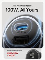 LISEN 2026 Pengisi Daya Mobil Multi Port PD 100W Pengisian Cepat Colokan Daya Otomatis untuk Laptop Tablet iPhone Dou 18 17 Pro Max Perjalanan