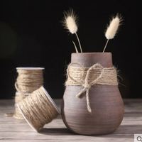 Corde de chanvre Ruban Fleur Matériaux d'emballage Emballage cadeau Bouquet Emballage Fleur Matériaux de bricolage faits à la main