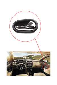 Poignée de porte intérieure droite chromée Kaya Plastik KR-369 pour Clio Symbol Sandero 2013 OE 826724918R Turquie - Product Image 4