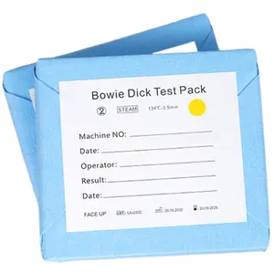 Paquete de prueba de desinfección de vapor químico Indicador de Bowie Dick Test Pack BD Test para CSSD