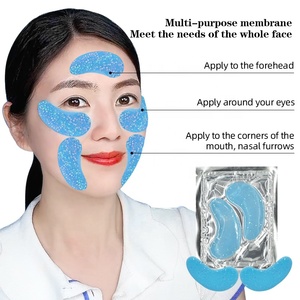 Masque en feuille pour les yeux à la marque privée GHK-Cu, au collagène, au thé vert, aux algues marines et à l'acide hyaluronique, <span class=keywords><strong>anti</strong></span>-poches, éclaircissant les <span class=keywords><strong>cernes</strong></span>, végétalien - Product Image 4