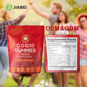 Gummies santé COQ10, compléments alimentaires antioxydants, soutient la santé cardiaque, gummies santé pour adultes, vitamines, compléments alimentaires - Product Image 1
