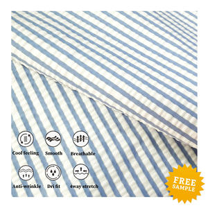 Venta directa 200gsm Nylon Spandex Matte Seersucker Traje de baño Tejido de punto elástico para deporte Fitness Ropa interior Uniformes de tela <span class=keywords><strong>Bikini</strong></span> - Product Image 4