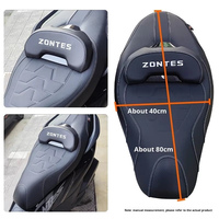 FOMOKER Coussin de Selle Universel Personnalisé pour Moto, Ensemble Complet ZONTES 150D 350D 368D, Mousse Haute Résilience de Remplacement, Qualité Usine