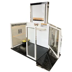 5M Outdoor Vertical Platform Wheelchair Lift Home Elevator Lift For Disabled People