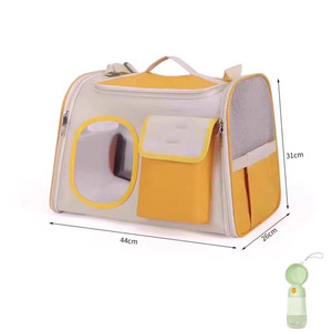Transparent Breathable Large Capacity Foldable Lightweight Cat Dog <b>Carrier</b> <b>Backpack</b> Soft-Sided <b>Pet</b> Travel Bag 3-5kg - Product Image 5