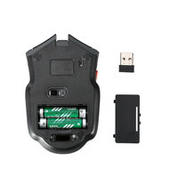 Souris de Jeu Mécanique Sans Fil 2,4 GHz, Récepteur USB, 6 Boutons, 1600 DPI, Ergonomique pour Gauchers, pour Ordinateurs Portables Mac et ESports