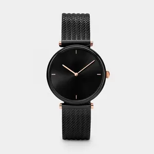 Minimalismus zwei Nadel Damen uhr Mode Grill kleines Zifferblatt Vintage Uhr