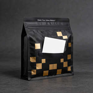 Sachet à <span class=keywords><strong>café</strong></span> à fond plat avec fermeture éclair, 8 côtés, personnalisable avec logo, 250g, 340g, 500g, avec valve et fente pour <span class=keywords><strong>carte</strong></span> - Product Image 3