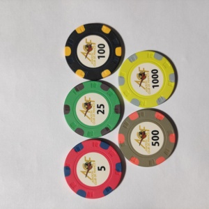 Jetons de poker en céramique moulés sur mesure, avec votre design et la couleur des jetons - Product Image 6