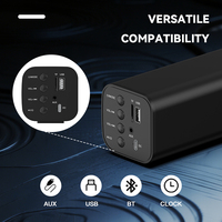 Barre de son TV OEM 2.0 canaux 3D Surround 20W avec USB, TF, AUX, système audio home cinéma, caisson de basses et haut-parleur sans fil