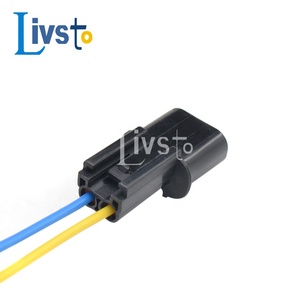 2-pins mannelijke grijze auto-kabelboomconnectoren, zuiver koperen geleider, 600V, PVC-mantel, IP67, voor elektronische apparaten en huishoudelijke apparaten - Product Image 4