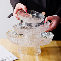 Assiette à fruits en verre élégante et luxueuse, vaisselle écologique pour salon et réception, MOQ 20 pièces