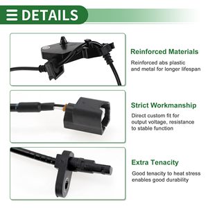 Sensor de Velocidad de Rueda ABS Nuevo, Sensor del Sistema de Frenos Antibloqueo para Honda <span class=keywords><strong>Odyssey</strong></span> RB3 2009-2012, Delantero Izquierdo, N.° 57455SLE003 - Product Image 4