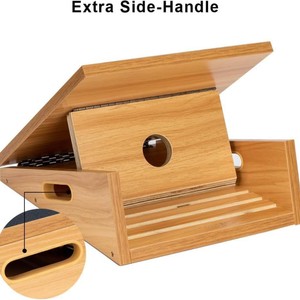 Tabla de estiramiento de madera, pedales de inclinación ajustables, tabla de estiramiento de múltiples niveles para el tendón de Aquiles y la pantorrilla, equipo de fitness personalizado - Product Image 2