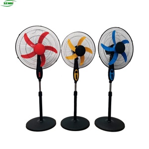 Ventilateurs sur pied de bonne qualité, ventilateur rechargeable, ventilateur solaire sur pied, ventilateur AC/DC 16/18 pouces avec minuterie/lumière - Product Image 6