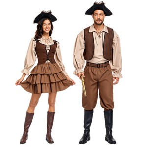 <span class=keywords><strong>Disfraz</strong></span> <span class=keywords><strong>de</strong></span> <span class=keywords><strong>pirata</strong></span> retro medieval artístico <span class=keywords><strong>de</strong></span> Halloween, estilo Piratas <span class=keywords><strong>del</strong></span> <span class=keywords><strong>Caribe</strong></span>, para cosplay y presentaciones, tallas S-XL - Product Image 1