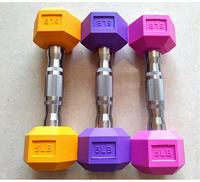 Haltères hexagonaux en caoutchouc de haute qualité pour la remise en forme à domicile, vente en gros d'usine, haltères personnalisés