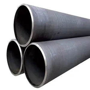 Tuyau d'acier soudé d'approvisionnement d'usine pour l'industrie de la construction de transport de pipeline Tuyau d'acier au carbone Q195 de tuyau soudé par DN32