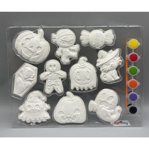 Produk baru kustom seni kerajinan Natal DIY plester lukisan Kit mainan untuk anak-anak uniseks 6.5x4.5 inci - Product Image 1