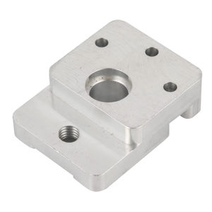 Base de montage de composants pneumatiques en alliage d'aluminium usiné avec précision CNC pour équipements d'automatisation industrielle - Product Image 1