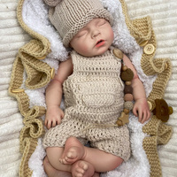 Poupées Reborn en Silicone Faite Main de 50 cm, Adorables, à Bouche Ouverte, avec Veines Visibles, Poupées Bébé de Collection pour Cadeau Souvenir de Fêtes