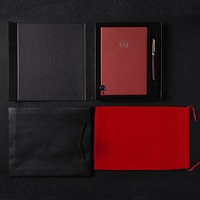 Carnets personnalisables en cuir PU A5, agenda, ensembles de cadeaux pour carnet de notes, feuille d'aluminium argent Rose, personnalisé