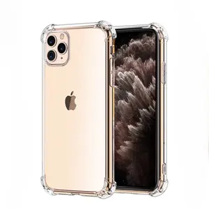 Funda transparente suave de TPU para iPhone, funda trasera para iPhone X, XR, XS MAX, 11, 12, XS