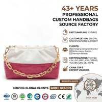 Tas Selempang Kulit Paten Raspberry Dan Krim Dengan Rantai, Mewah, Elegan, Stylish, Chic Untuk Sehari-hari, Tas Selempang Wanita, OEM Custom