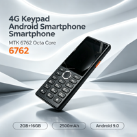 Smartphone Android 9 à clavier économique 2026, MTK6762 8 cœurs, 2 Go + 16 Go, écran 2,8 pouces, fonction tactile, prise en charge du clavier complet personnalisé