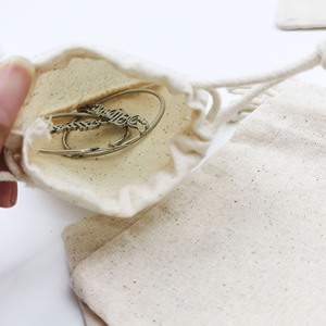 Small Cotton Canvas Draw String Muslin <b>Bags</b> Linen <b>Bag</b> Sachet <b>Gift</b> Pouch for Party Home Supplies - Product Image 4