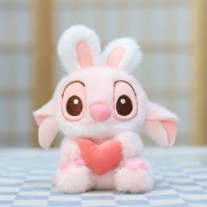 Llavero de peluche de <span class=keywords><strong>Lilo</strong></span> & Stitch, adorable colgante de juguete de peluche de Stitch y <span class=keywords><strong>Angel</strong></span> con orejas de conejo para regalo de niñas - Product Image 3