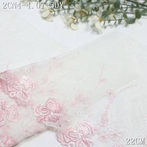 Moda ricamata in pizzo <span class=keywords><strong>Tulle</strong></span> 22cm fantasia rosa a rete floreale <span class=keywords><strong>ricamato</strong></span> in pizzo <span class=keywords><strong>bianco</strong></span> per accessori di abbigliamento 2025 - Product Image 5